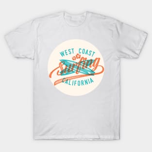 West Coast Surfing California T-Shirt